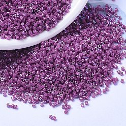 (DB1015) Металлический Малиновый Золотой Ирис Бусины miyuki delica, цилиндр, японский бисер, 11/0, (дб 1015) металлический малиновый ирис, 1.3x1.6 мм, отверстия: 0.8 мм, около 10000 шт / мешок, 50 г / мешок