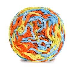 Разноцветный Полиэфирная пряжа, для свитера, шапки, носков, детских одеял, сегмент окрашенный, красочный, 6 мм