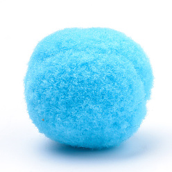 Темно-Голубой Дикий кукла, полиэфирный жемчуг, круглые, глубокое синее небо, 9~10.5 мм