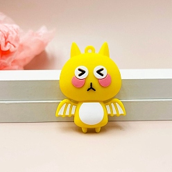 Золотистый Пластиковые подвески из пвх, летучая мышь, золотые, 60 мм