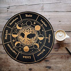 Солнце Деревянная маятниковая доска, биолокация гадальная доска, для колдовства принадлежности для викканского алтаря, солнце, 150x5 мм