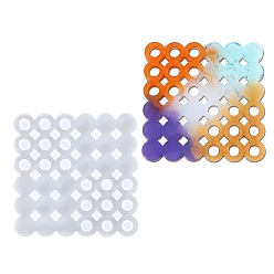 Square Square/Flower/Flat Round DIY Silicone Molds, Resin Casting Molds, For UV Resin, Epoxy Resin Jewelry Making, Square, 102x102mm