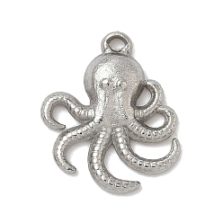 Осьминог Морской звериный стиль 304 подвески из нержавеющей стали, анти-тускнение, осьминог, 19x16.5x3 мм, отверстие : 1.4 мм