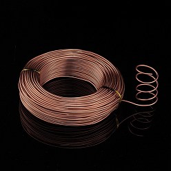 Saddle Brown Round Aluminum Wire, Flexible Craft Wire, for Beading Jewelry Doll Craft Making, Saddle Brown, 12 Gauge, 2.0mm, 55m/500g(180.4 Feet/500g)