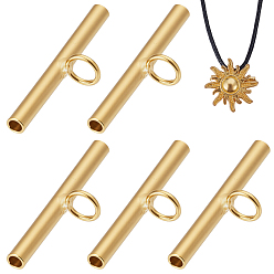 Золотой 925 конвертер булавки из стерлингового серебра в подвеску, конвертер броши в колье, с полировкой из замши, золотые, 7x20x2 мм, отверстие : 1.2~1.6 мм