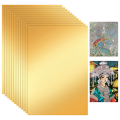 Gold 50 Sheets Tinfoil Paper Sheets for Craft Engraving, Gold, 300x200x0.07mm