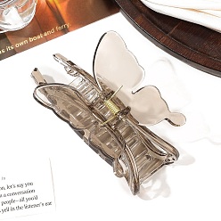 Верблюжий Пластиковые заколки для волос с большими когтями в форме бабочки, аксессуары для волос для женщин и девочек, верблюжие, 70x110 мм