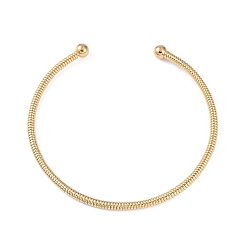 Настоящее золото 18K Ионное покрытие (IP) 304 Эластичные ожерелья из нержавеющей стали для женщин, ожерелья с воротником-манжетой, реальный 18 k позолоченный, 15.75x0.47 дюйм (40x1.2 см)