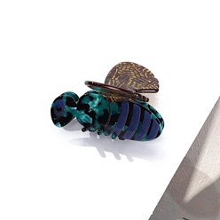 Синий Заколки для волос из ацетата пчелиной целлюлозы, аксессуары для волос для женщин и девочек, синие, 71x70x55 мм