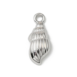 Shell Shape 304 подвески из нержавеющей стали, без никеля , формы раковины, 18.5x7.5x4 мм, отверстие : 1.8 мм