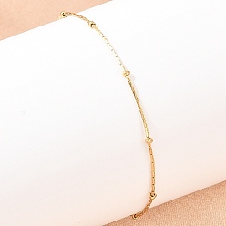 Золотой 201 браслеты-цепочки из нержавеющей стали для женщин, золотые, 7 дюйм (17.8 см)