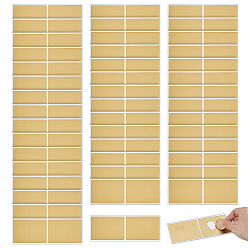 Золотистый 50шт. бумажная пленка с защитным слоем, позволяющая стереть защитный слой, наклейка с паролем, поделки соскоб наградной карты, прямоугольные, золотые, 146x56x0.2 мм, наклейка: 70x50 мм