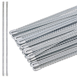 Нержавеющая Сталь Цвет 30шт. оцинкованные стальные трубки для обвязки, корсетные полоски, нижнее белье бюстгальтер свадебное платье швейная фурнитура, цвет нержавеющей стали, 240x5.5x1.5 мм