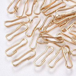 Light Gold Железные брелки, без никеля , золотой свет, 11x3.5x1 мм