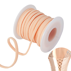 Белый Навахо 10m нейлоновые эластичные шнуры, плоский, навахо белый, 2x5 мм, около 10.94 ярдов (10 м) / комплект