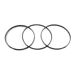 Черный Цвет Металла Латунные соединительные колечки, металлический черный , 10x0.7~1 мм