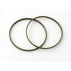 Antique Bronze Brass Linking Rings, Nickel Free, Antique Bronze, 20x0.7~1mm