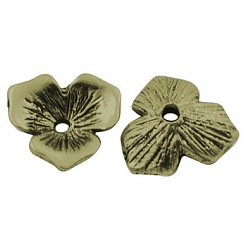 Античная Бронза Тибетском стиле сплав шарик крышки, без свинца и без кадмия, античная бронза, 11x2.5 мм, отверстие : 1.5 мм