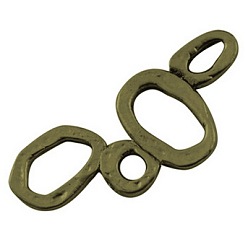 Античная Бронза Подвески из сплава в тибетском стиле, античная бронза, без свинца, без никеля и без кадмия, 35x15x1.5 мм, Около 550 шт / 1000 г