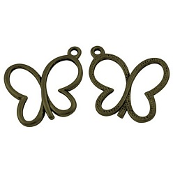 Античная Бронза Сплавочные подвески тибетского стиля, античная бронза, без свинца и без кадмия, 17.5x19.5x1 мм, отверстие : 1.5 мм, Около 1240 шт / 1000 г