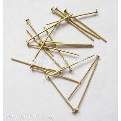 Античная Бронза Железные штыри с плоской головкой, без кадмия, без никеля и без свинца, античная бронза, 28x0.75~0.8 мм, 20 датчик, Около 8400 шт / 1000 г, Руководитель: 2 mm