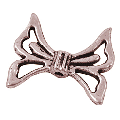 Rotkupfer Tibetischer stil legierung perlen, Cadmiumfrei und Nickel frei und Bleifrei, Schmetterling, Rotkupfer, 20x17x4 mm, Bohrung: 2 mm