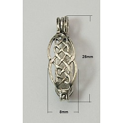 Antique Silver Brass Donut Bails, Donuthalter, Fit For Pi Disc Pendants Jewelry Making, Antique Silver, 28x8x6mm, Hole: 4x3.5mm, Inner Size(Place for Donut) : about 17.8mm Long, 5.3mm Thick
