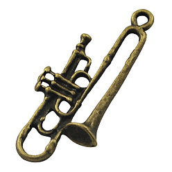 Серебро Подвески из сплава , труба, серебряный цвет гальваническим, без свинца, без кадмии и без никеля, длиной около 35 мм , шириной 15 мм , толщиной 3.5 мм , отверстие : 2 мм