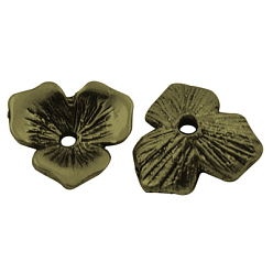 Silver Alloy Beads Caps, Silver Color Plated, Lead Free, Nickel Free and Cadmium Free,  about 11mm in diameter, 2.5mm thick, hole: 1.5mm