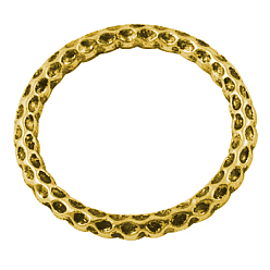Antique Golden Tibetan Style Linking Rings, Ronedelle, Antique Golden, Lead Free & Cadmium Free, 36.5x36.5x4mm