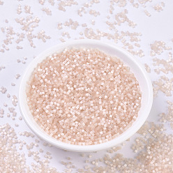 (RR2555) Silk Pale Light Coral Миюки круглые бусины рокайль, японский бисер, 11/0, (rr 2555) шелк бледно-светло-коралловый, 2x1.3 мм, отверстие : 0.8 мм