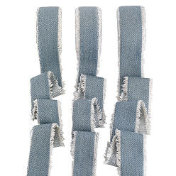 Небесно-голубой 3 рулоны полиэфирной ленты, джинсовая ткань, аксессуары для одежды, голубой, 1 дюйм (25 мм), около 5 ярдов (4.57 м) / рулон