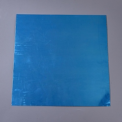 Silver Aluminum Sheets, with Film, Silver, 301x301x0.5mm