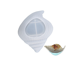 Белый Силиконовые формы для ювелирных изделий в форме раковины своими руками, формы для хранения, формы для литья смолы, для уф-смолы, изготовление изделий из эпоксидной смолы, белые, 150x126x53 мм