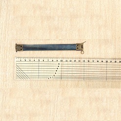 Морской Синий Железная сумка с внутренним гибким каркасом, гибкий пружинный зажим, рамка для кошелька замок поцелуй шрапнель, Marine Blue, 15x1.4 см