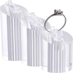 Clear Acrylic Ring Display Frame, Sqaure, Clear, 12x11.9x2.1cm