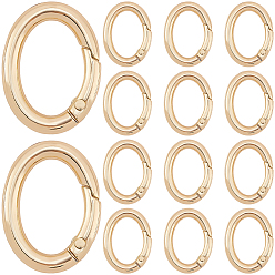 Золотой 20пружинные кольца из цинкового сплава, овальные, золотые, 27x20x4.5 мм