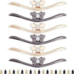 (52) Непрозрачная лаванда 6 наборы 2 цвета цинковый сплав сумка защитный чехол, аксессуары для ремонта мешков, без кадмия и без свинца, разноцветные, 25x125x7 мм, 3 комплектов / цвет