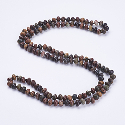 Picasso Jasper Natural Polychrome Jasper/Picasso Stone/Picasso Jasper Beaded Multi-use Necklaces/Wrap Bracelets, Three-Four Loops Bracelets, Abacus, 37.4 inch(95cm)