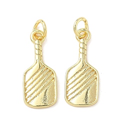 Золотой Латунные подвески, ракетка, стойки покрытие, долговечный, без кадмия и без свинца, с целью перехода в кольце, золотые, 20x8x1.5 мм, отверстие : 3.5 мм