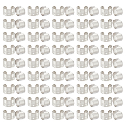 Нержавеющая Сталь Цвет 200шт. 304 фурнитура для амбушюров из нержавеющей стали, с узором из дырок и клевера, на день святого патрика, цвет нержавеющей стали, 11x10x7 мм, отверстие : 0.8 мм