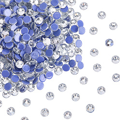Кристалл 1440шт. горячая фиксация стразами, стеклянные горные хрустальные плоские задние кабошоны, полукруглый, кристалл, сс 20, 4.6~4.8x2 мм