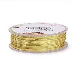 Gold Polyester Metallic Thread, Gold, 1mm, about 32.8 yards(30m)/roll