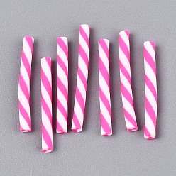 Камелия Ручной полимерной глины ногтей декоративные аксессуары, колонка, камелия, 19~23x1.5~3 мм