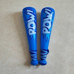 Королевский синий Надувные бейсбольные биты из ПВХ, для праздничного оформления, королевский синий, 420 мм