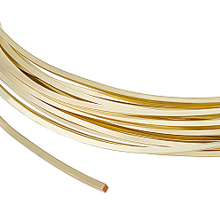 Настоящее золото 14K Латунная проволока, Sqaure, для diy craft, реальный 14 k позолоченный, 1x1 мм, около 16.40 футов (5 м)/шт., 18 датчик