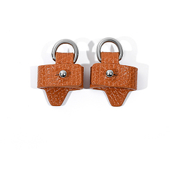 Шоколадный Кожаная неповрежденная сумка с разъемом для d-образного кольца, съемная крышка ручки сумки без перфорации для добавления плечевого ремня сумки через плечо, цвет шоколада, 1.2 см, Внутренний диаметр: 2.5 cm