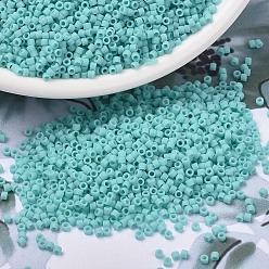 (DB1586) Матовый Непрозрачный Морской Опал Бусины miyuki delica, цилиндр, японский бисер, 11/0, (дБ 1586) матовый непрозрачный морской опал, 1.3x1.6 мм, отверстия: 0.8 мм, около 10000 шт / мешок, 50 г / мешок