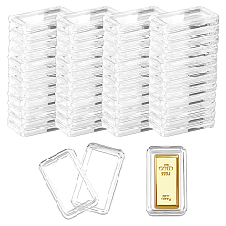 Прозрачный Прямоугольная акриловая коробка, прозрачные, 3.6x2.05x0.55 см