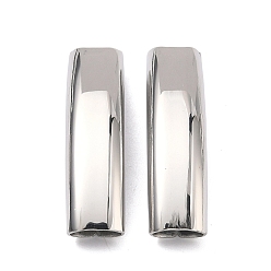 Нержавеющая Сталь Цвет 304 шарики из нержавеющей стальной трубы, изогнутая трубка, цвет нержавеющей стали, 35x9.5x5.5 мм, отверстие : 8x4 мм